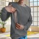thumbnail image 2 of Ropa para adolescentes,Sudadera con capucha de lactancia para mujer, manga larga con cremallera, mezcla de poliéster, cuello redondo informal para uso doméstico, sopatenor, 2 of 9
