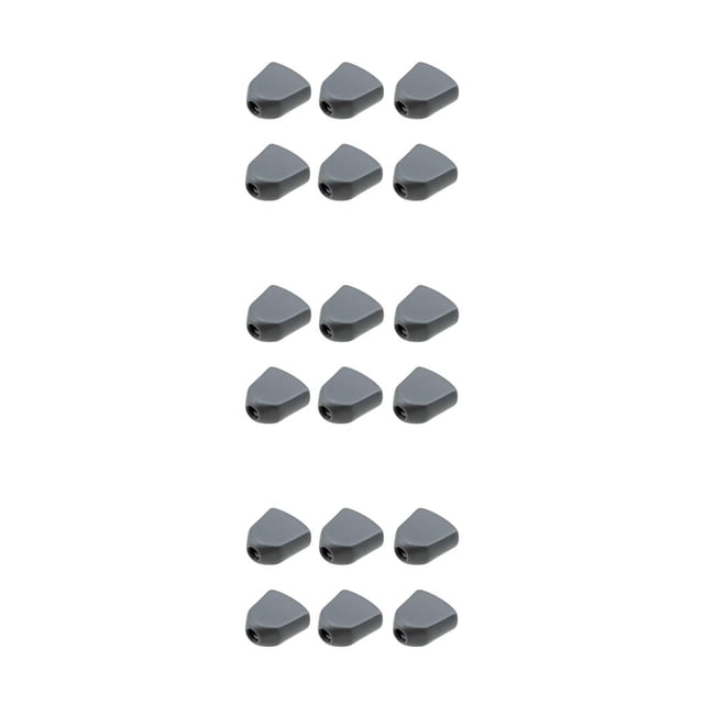 pitrice 6 Pcs Tête de Machine à Régler la Guitare Remplacement Professionnel Plastique Pièce Modifiée Bouton de Réglage Accessoires Noir 3Set