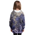 thumbnail image 2 of Psesaysky Purple Leveaf Flame Print Girls Hoodies Kids Long Pullover Hooded Sweatshirt Long hoodies for Girls Hoodie Dress with Pockets for 11-12 Years, 2 of 7