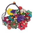 thumbnail image 1 of Collar de cuentas de coco Fernando Flor Ciruela Mujer, 1 of 8