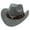Gray, variant on Western Cowboy Hat for Men Women Adjustable Cowgirl Hat Wide Brim Beach Cowboy Hat