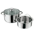 Mainstays Stainless Steel 4 Quart Steamer Pot with Steamer Insert and
