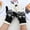 Black, variant on Women's Winter Christmas Snowflake Print Knitted Touchscreen Warm Gloves Black One Size