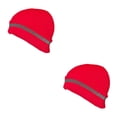 thumbnail image 4 of crativent Skull Caps for Men Reflective Liner Winter Beanie Thermal Multifunction Windproof Coldness for Protection Cycling Skiing Wine Red 2Set, 4 of 6