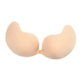 thumbnail image 4 of Sujetador adhesivo sin espalda para mujer, sujetador push up de silicona para todos los eventos con vestidos sin espalda Beige, 4 of 9
