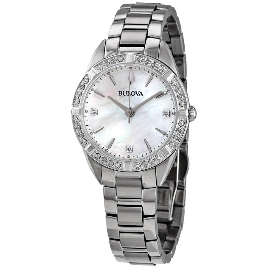 Bulova Bulova Quartz Diamond Mother of Pearl Dial Ladies Watch 96R228
