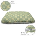 thumbnail image 3 of Blue Mandala Pet Bed, Repetitive Flower Ornaments Eastern Motifs Detailed Illustration, Resistant Pad for Dogs and Cats Cushion with Removable Cover, 24" x 39", Laurel Green and Cream, by Ambesonne, 3 of 4