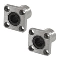 thumbnail image 1 of 2X Bushings Square Flanged Long Linear Bearing 12mm x 21mm x 30mm, 1 of 3