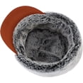 thumbnail image 4 of HAHDAXIA Mens Winter Hat with Brim Warm Earflaps Hat Faux Fur Baseball Cap, 4 of 7