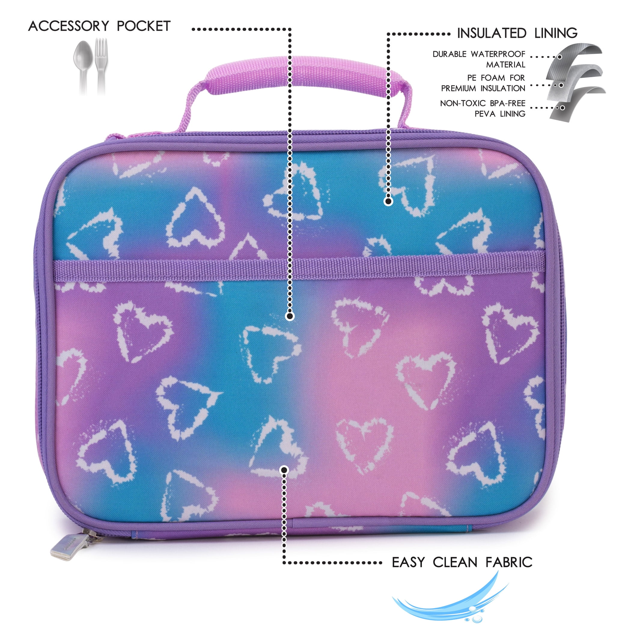 Jetstream Insulated Kids' Lunch Box for School, Insulated Lunch bag for kids