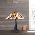 thumbnail image 2 of CHLOE Lighting Orson Tiffany-Style 2 Light Mission Table Lamp 16" Shade, 2 of 8