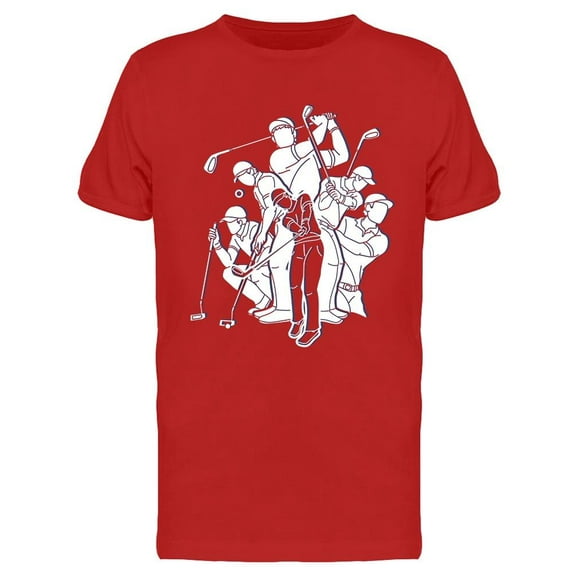 Golf Players Set T-Shirt Men -Image by Shutterstock, Male XX-Large