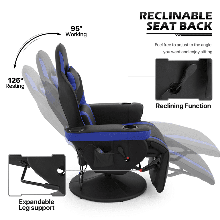 Gaming chair with speakers and cup holder deals