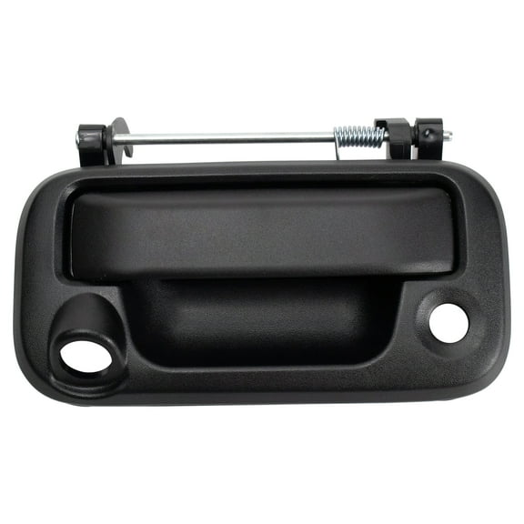 TRQ Rear Metal Tailgate Handle Textured Black for Ford F150 F250 w/ Camera DHA37814