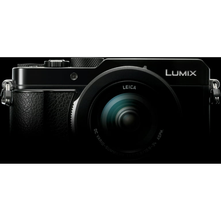 Panasonic Lumix DC-LX100 II Digital Camera, Black, {17MP} with VEK0V37Z1-A  Flash at KEH Camera
