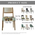 thumbnail image 7 of HELLHERO Aztec Sunflower Cow Print Seat Covers for Dining Room Chairs, Protective Chair Covers Seat Slipcovers for Home, Kitchen Chair Protector Set of 6, 7 of 7