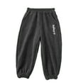 thumbnail image 2 of Esaierr Kids Toddler Fall Winter Jogger Sweat Pants for Boys Girls,Baby Fleece Lined Elastic Waist Sweatpants Warm Active Pants Unisex Kid Casual Trousers Bottoms,Size 9M-12 Years, 2 of 7