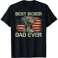 thumbnail image 2 of Best Boxer Dad Ever Tshirt Dog Lover American Flag Gift T-Shirt, 2 of 3