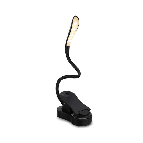 Yuarrent Sujetalibros de para lámpara, protección ocular LED, iluminación de luz suave, ahorro de energía, portavelas de 600mah, Iluminación y accesorios Negro Negro>75*40*245mm