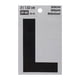 thumbnail image 1 of letra l de vinilo 7.62 cm, 1 of 4