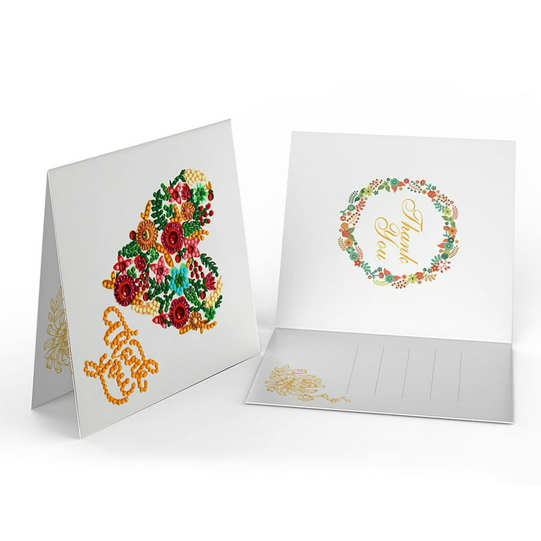 8/4/1pcs DIY Special Shaped Diamond Painting Embroidery Christmas Card Gift  Greeting Card Embroidery Postcards Xmas Card