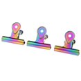 thumbnail image 4 of 3 Clips Clip de Encuadernación de Papel Presentación de de Oficina - Multicolor, 40 mm 40mm Soledad Clips de Bulldog de metal, 4 of 6