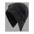thumbnail image 2 of AJGRHE Cute And Versatile Solid Color Plush Bear Hat For Women Winter Warmth With Ear Black One Size, 2 of 5
