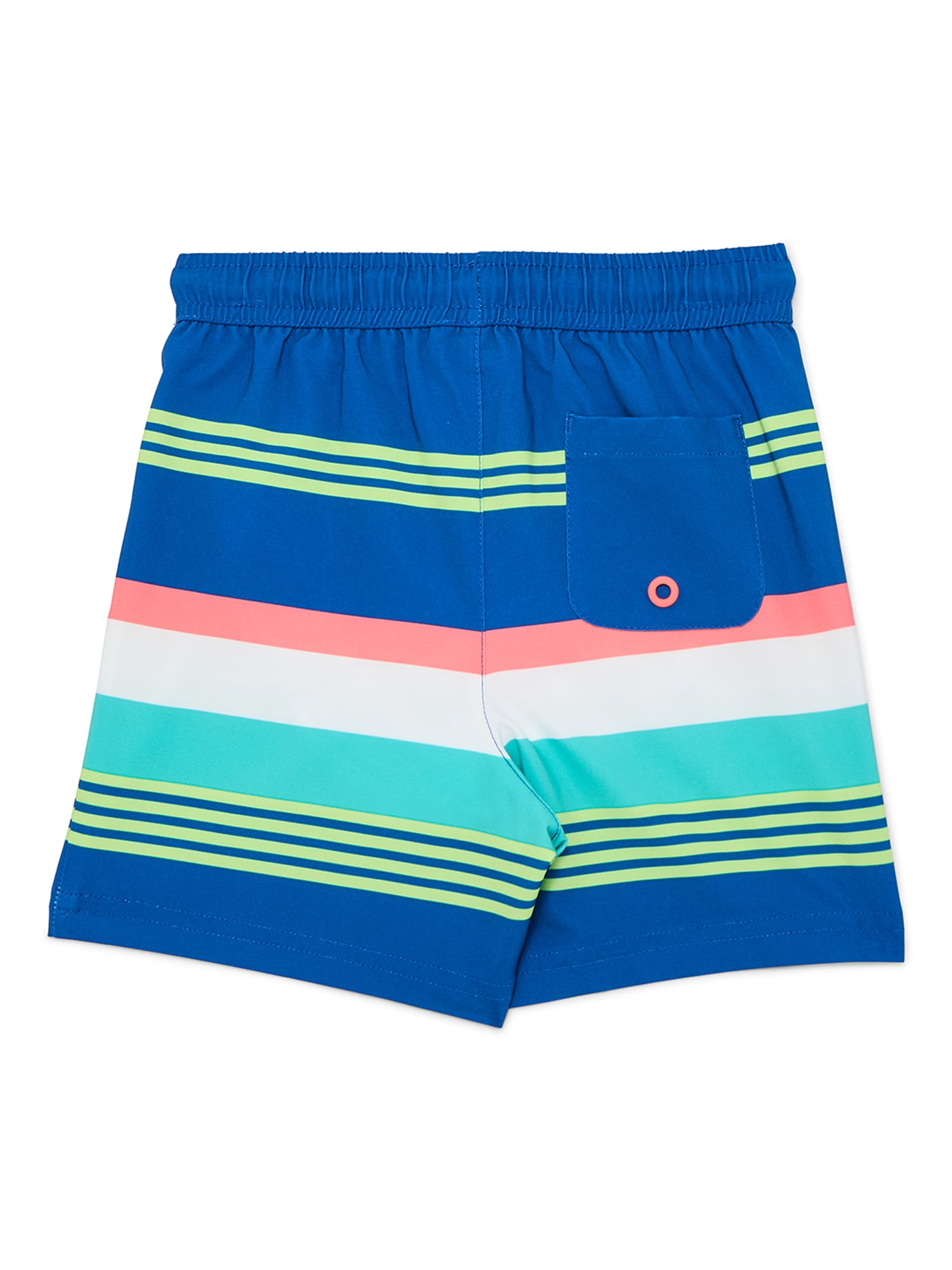 Wonder Nation Baby and Toddler Boys Quick Dry Swim Trunks with UPF 50, Sizes 12M-5T