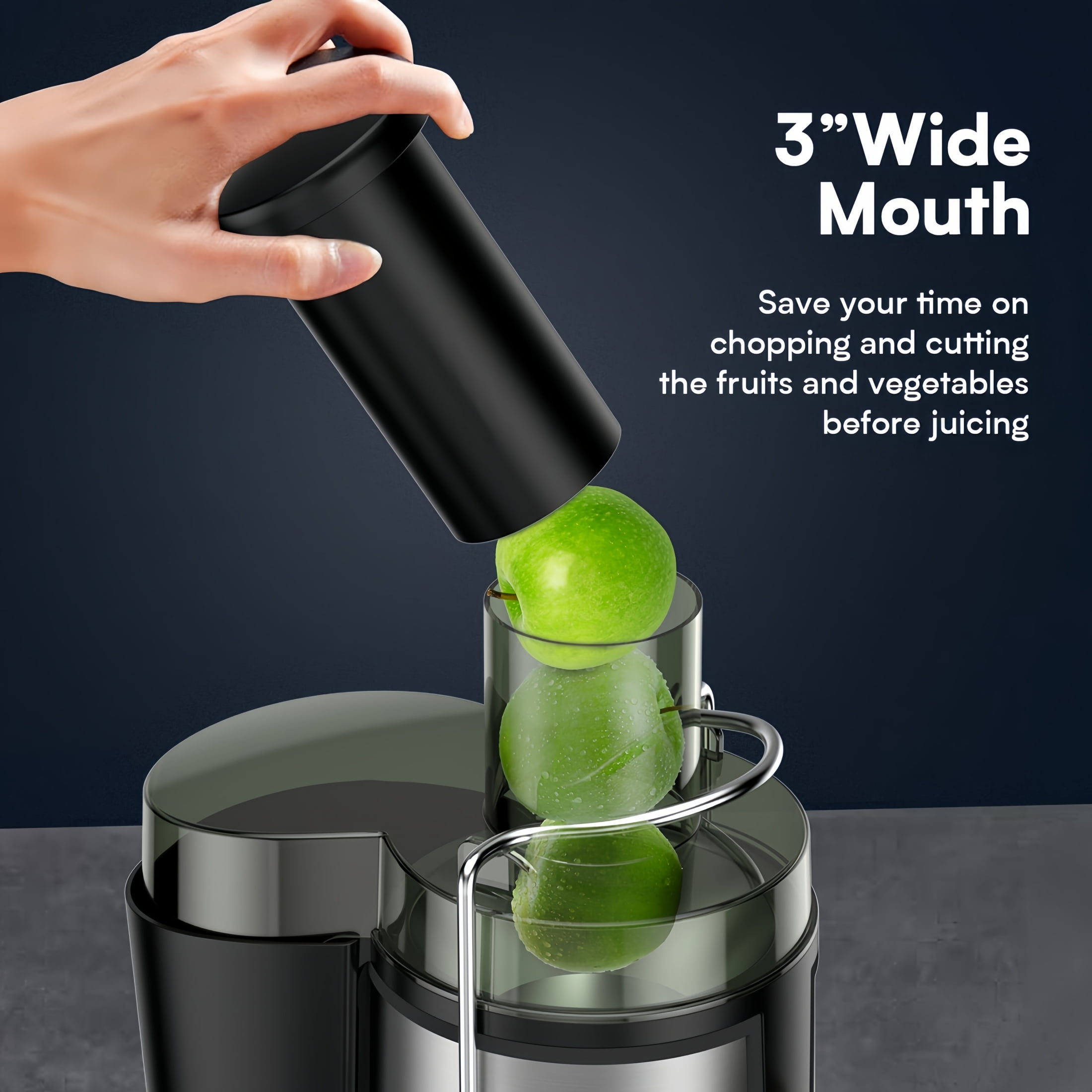 juicerページ Amazon.com: Juicer Machines, AMZCHEF 5.3-Inch Self-Feeding