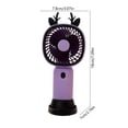 thumbnail image 3 of Dvumao 3-Speed Mini Handheld Fan, USB Rechargeable Portable Fan with Base & Charging Cable, 3 of 7