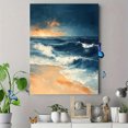 thumbnail image 4 of Qisvanset 12x16 Inch Framed Canvas Wall Art Peace Be Still Subtle Modern Coastal Biblical Scripture Wall Art, 4 of 8