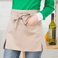 thumbnail image 3 of (Rojo) Delantal de cintura, Delantal de chef impermeable, Medio delantal de cocina, Delantal corto para hombres y mujeres para camareros, bistró, restaurante, cafetería en casa, 3 of 5