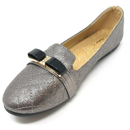 

Women s Sparkle-Studded Ballet Ballerina Flats Slip-on Loafers Flats w/ Buckle