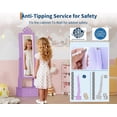 thumbnail image 4 of EastVita Kids Jewelry Cabinet with Full-Length Mirror, 4 of 6
