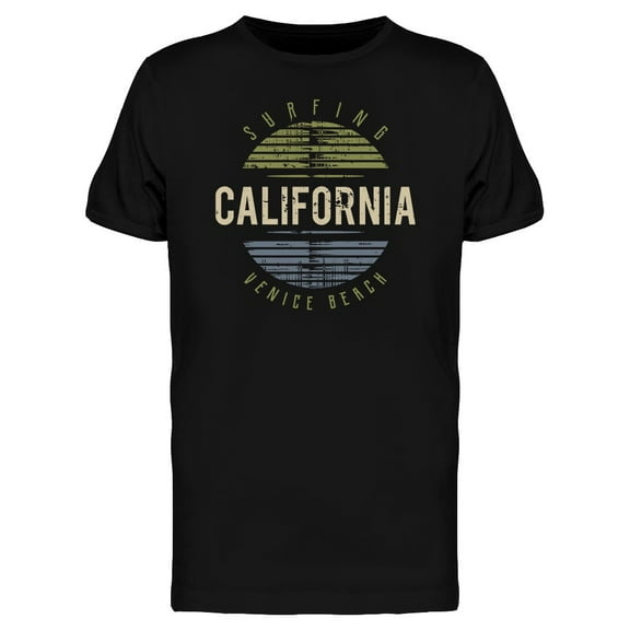 Surfing Venice Beach T-Shirt Men -Image by Shutterstock, Male 4X-Large