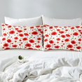 thumbnail image 4 of Poppy Bedding Duvet Cover Set Twin Size Floral Flower Blossom Printed Bedding, 4 of 6