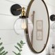 thumbnail image 3 of Aplique de pared industrial de estilo vintage con pantalla de vidrio transparente y brazo ajustable para un diseño elegante, mejore su espacio con una estructura de metal de alta calidad, 3 of 7
