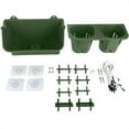 thumbnail image 2 of Plant Wall Mount Flower Pot Balcony Greening Hanging Plant Container Planting Box DecorDark Green, 2 of 8
