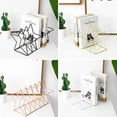 thumbnail image 3 of Rose Gold Iron Book Shelf for Book Holding with Star Shape Design and Strong Structure 7.87x7.87x15.75 Inches, 3 of 8