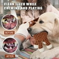 thumbnail image 5 of WOOZAPET Rope Neck Plush Dog Toy Brown Dog, 5 of 8