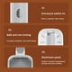 thumbnail image 5 of Mini máquina de planchar portátil, vaporizador de ropa portátil de calentamiento rápido para ropa, 5 of 7