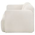 thumbnail image 5 of Dorset Fabric Upholstered Round Track Arm Loveseat White, 5 of 12
