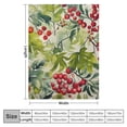 thumbnail image 4 of Fenyluxe Leaves Berries Pattern Print Throw Blanket for Bed Couch Car Kids Adults All Seasons Soft Lightweight Velvet-like Anti-Pilling Wrinkle Resistant Picnic Yoga Gift, 3 Sizes 40x50in, 4 of 6