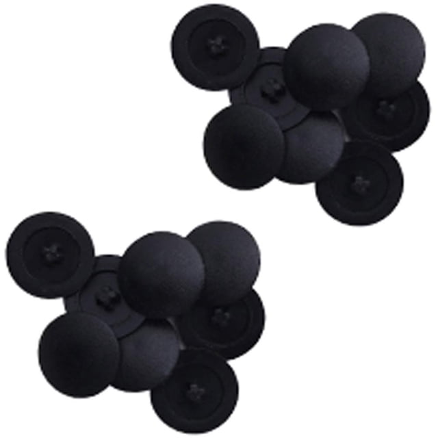 Svaitend Tapas de Tapones de Rosca Decoración Tapas de Tornillos de Rosca Tapas de Orificios de Tornillos de Plástico Paquete de 500 (Negro)