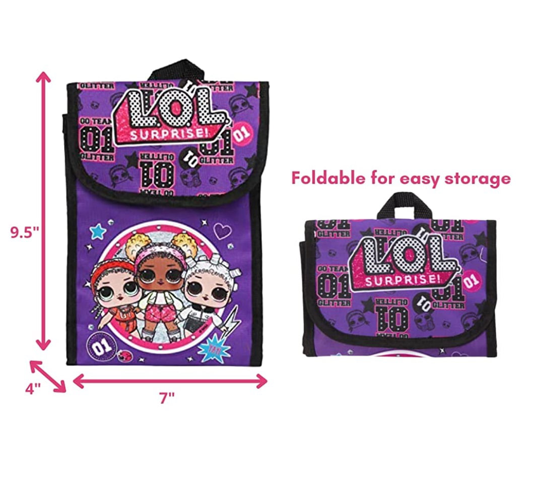 LOL Surprise Girls Mini Backpack Queen Kitty Pink Glitter Bookbag 10 inch -  Walmart.com