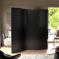 thumbnail image 2 of 6 ft. Tall Black Bamboo Wave Room Divider Screen, 2 of 8