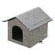 thumbnail image 2 of Casa para gatos para exteriores, suministros para mascotas, muebles para cachorros y gatitos, a prueba de lluvia Gris M Yuyangstore Cama para perros y gatos., 2 of 8