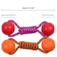 thumbnail image 6 of CSCHome 10" Pet Ball with Rope Toys for Dogs Puppy Ball On a Rope Reward and Exercise Toy as Replacement to Chase and Tug, 6 of 7