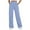 Light Blue, variant on LSLJS Joggers for Women Wide Leg Drawstring Waisted Athletic Sweatpants Casual Loose Solid Color Work Pants with Pockets, S-2XL