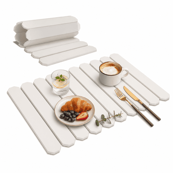 DAEX White Stone Dish Drying Mat for Kitchen Counter 16x24" Fast Absorbing Diatomaceous Quick Dry Non Slip for Sink Tray